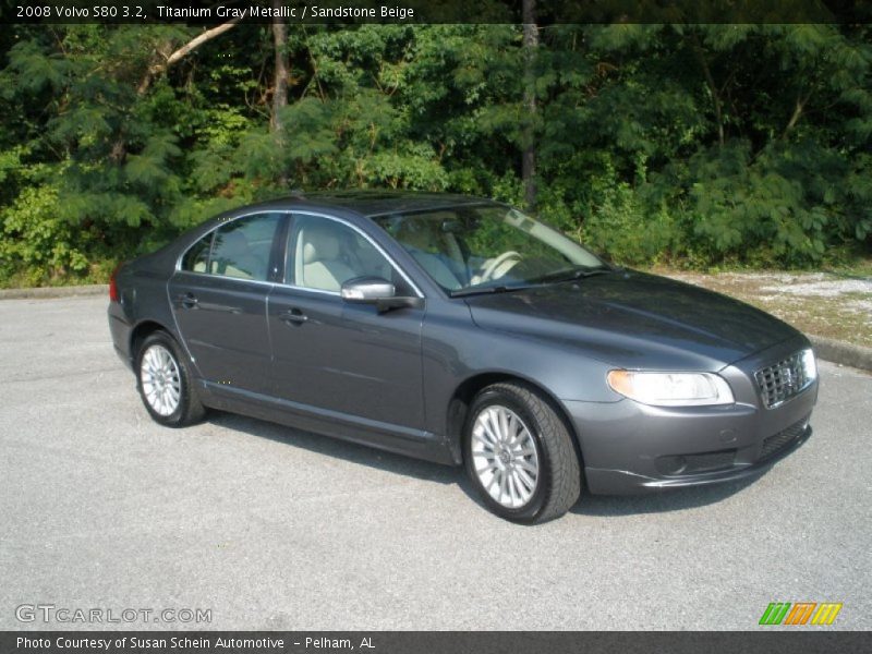 Titanium Gray Metallic / Sandstone Beige 2008 Volvo S80 3.2