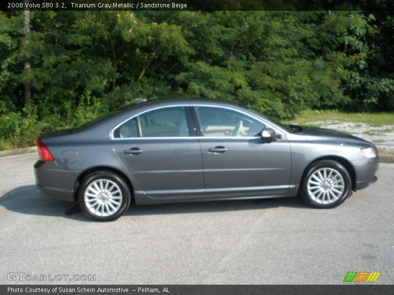 Titanium Gray Metallic / Sandstone Beige 2008 Volvo S80 3.2