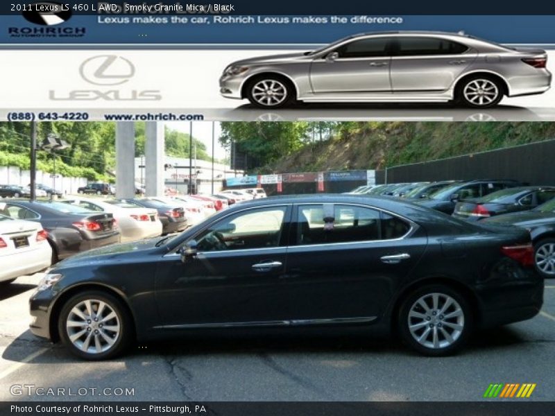 Smoky Granite Mica / Black 2011 Lexus LS 460 L AWD