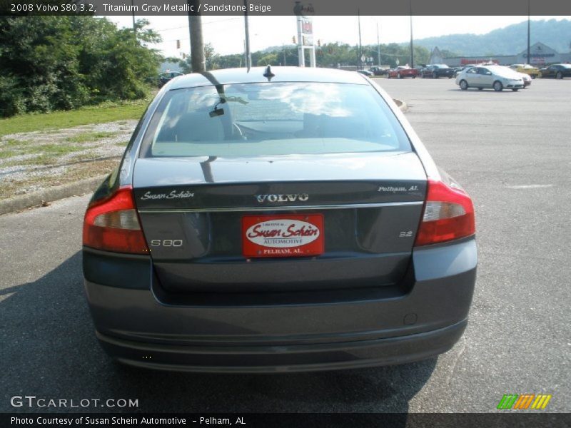 Titanium Gray Metallic / Sandstone Beige 2008 Volvo S80 3.2