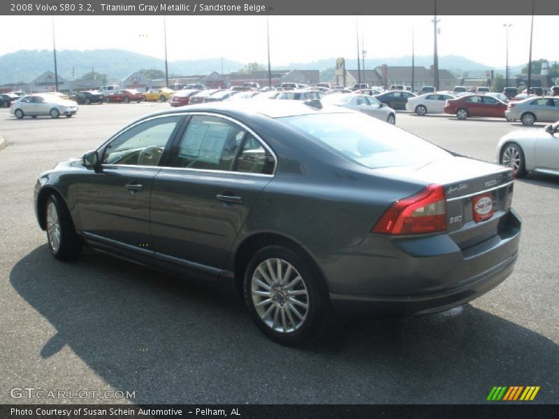 Titanium Gray Metallic / Sandstone Beige 2008 Volvo S80 3.2