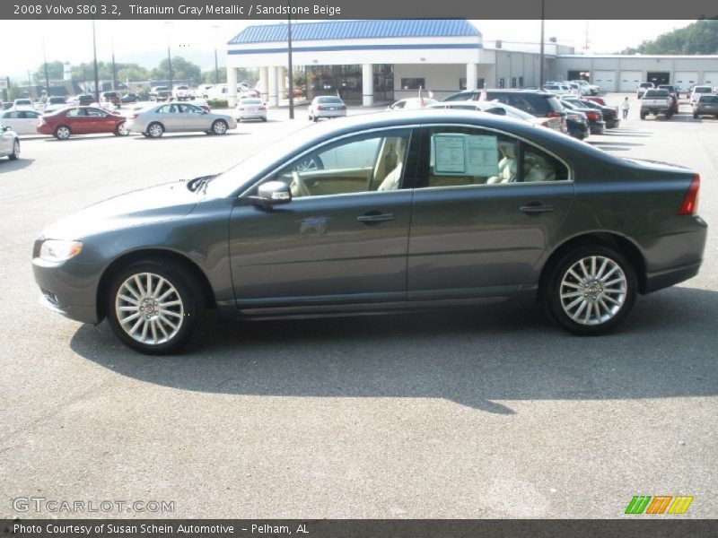 Titanium Gray Metallic / Sandstone Beige 2008 Volvo S80 3.2