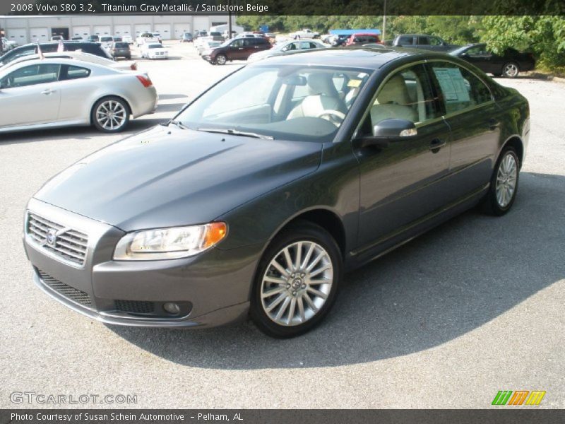Titanium Gray Metallic / Sandstone Beige 2008 Volvo S80 3.2