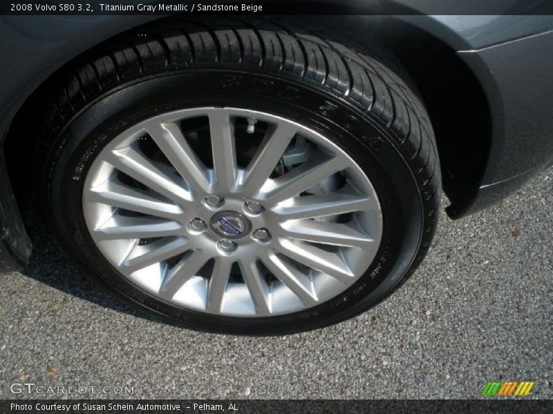 Titanium Gray Metallic / Sandstone Beige 2008 Volvo S80 3.2