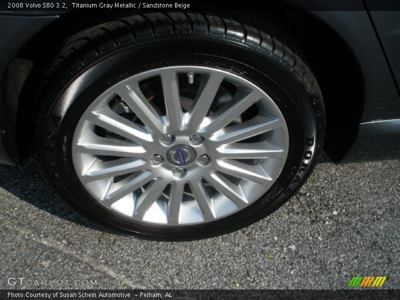 Titanium Gray Metallic / Sandstone Beige 2008 Volvo S80 3.2