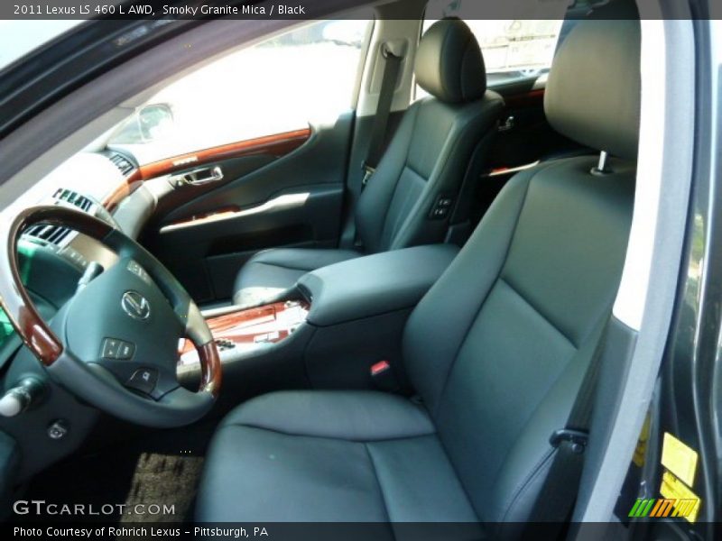 Smoky Granite Mica / Black 2011 Lexus LS 460 L AWD