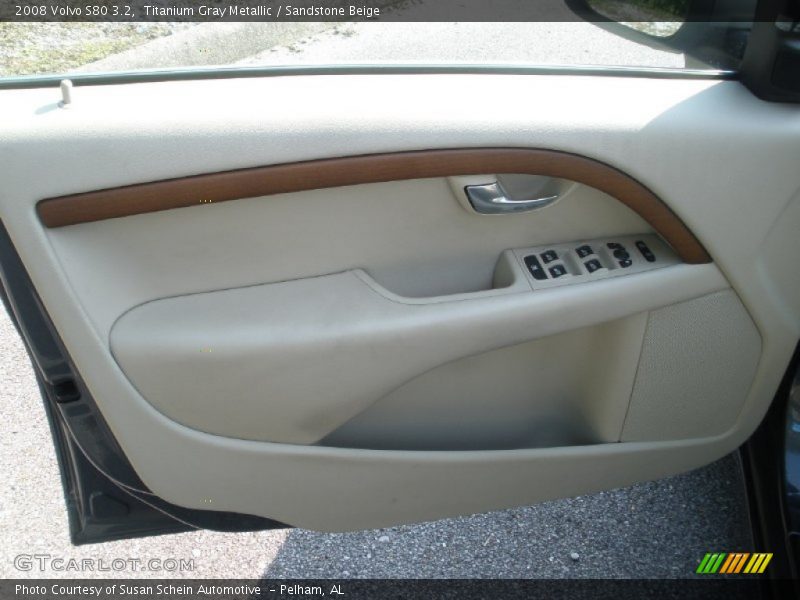 Titanium Gray Metallic / Sandstone Beige 2008 Volvo S80 3.2