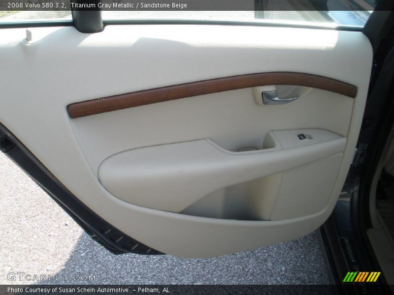 Titanium Gray Metallic / Sandstone Beige 2008 Volvo S80 3.2