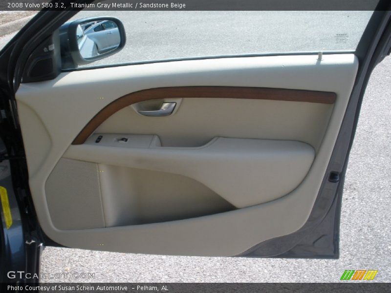 Titanium Gray Metallic / Sandstone Beige 2008 Volvo S80 3.2
