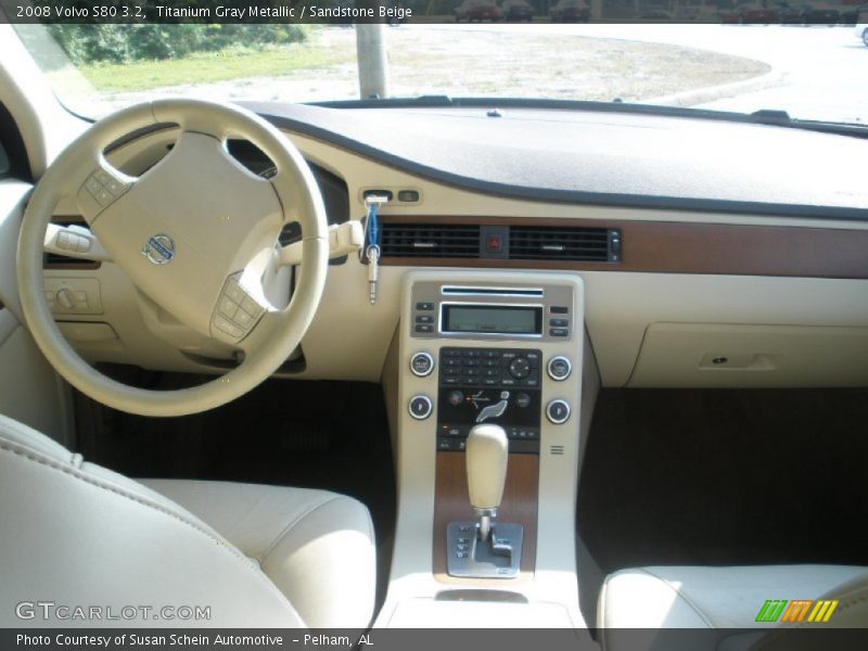 Titanium Gray Metallic / Sandstone Beige 2008 Volvo S80 3.2
