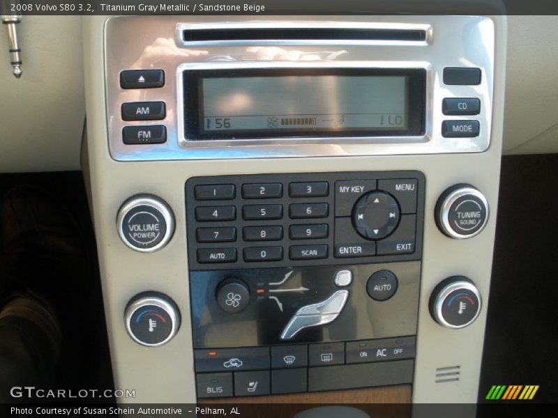 Titanium Gray Metallic / Sandstone Beige 2008 Volvo S80 3.2