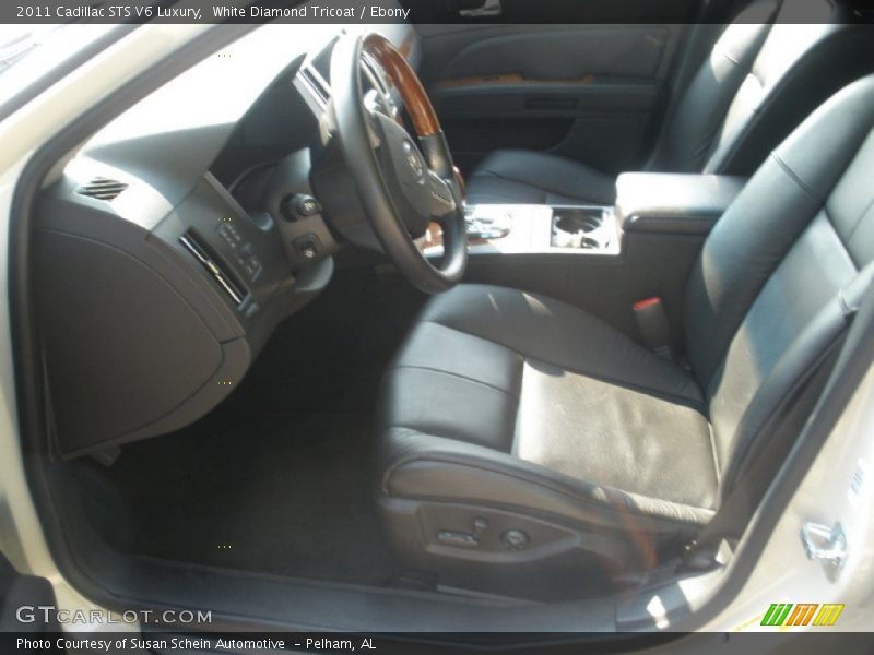 White Diamond Tricoat / Ebony 2011 Cadillac STS V6 Luxury
