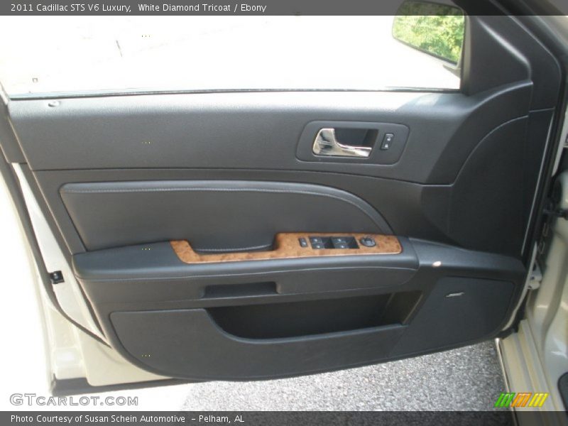 White Diamond Tricoat / Ebony 2011 Cadillac STS V6 Luxury