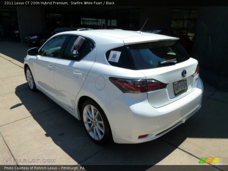Starfire White Pearl / Black 2011 Lexus CT 200h Hybrid Premium