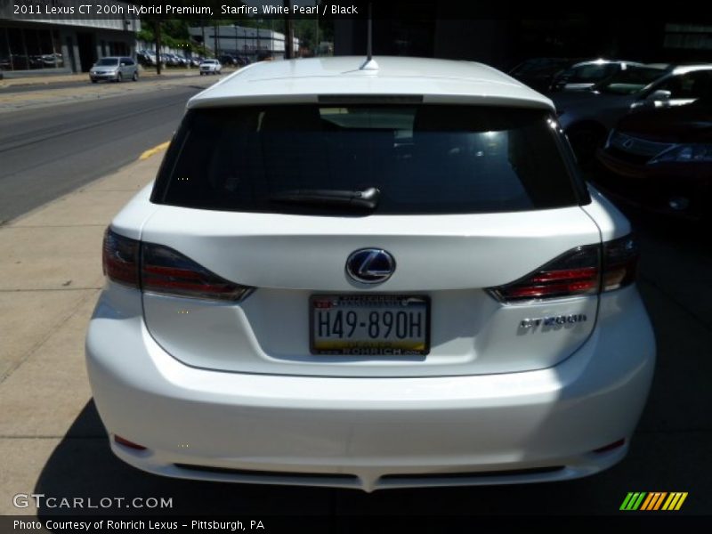 Starfire White Pearl / Black 2011 Lexus CT 200h Hybrid Premium