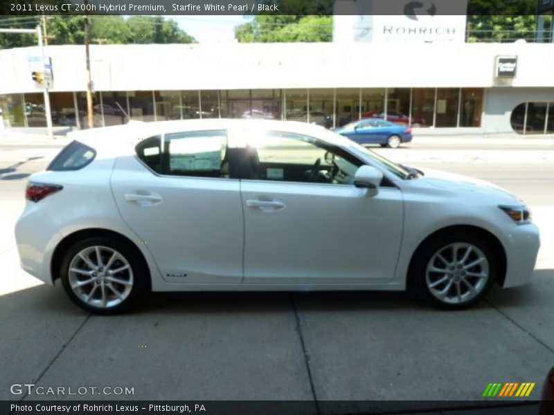 Starfire White Pearl / Black 2011 Lexus CT 200h Hybrid Premium