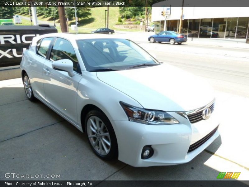 Starfire White Pearl / Black 2011 Lexus CT 200h Hybrid Premium