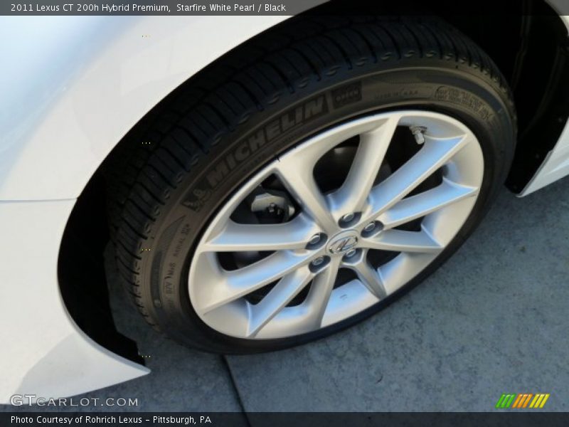 Starfire White Pearl / Black 2011 Lexus CT 200h Hybrid Premium