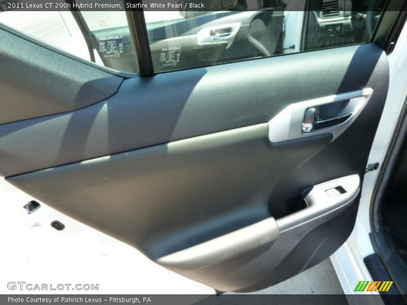 Starfire White Pearl / Black 2011 Lexus CT 200h Hybrid Premium