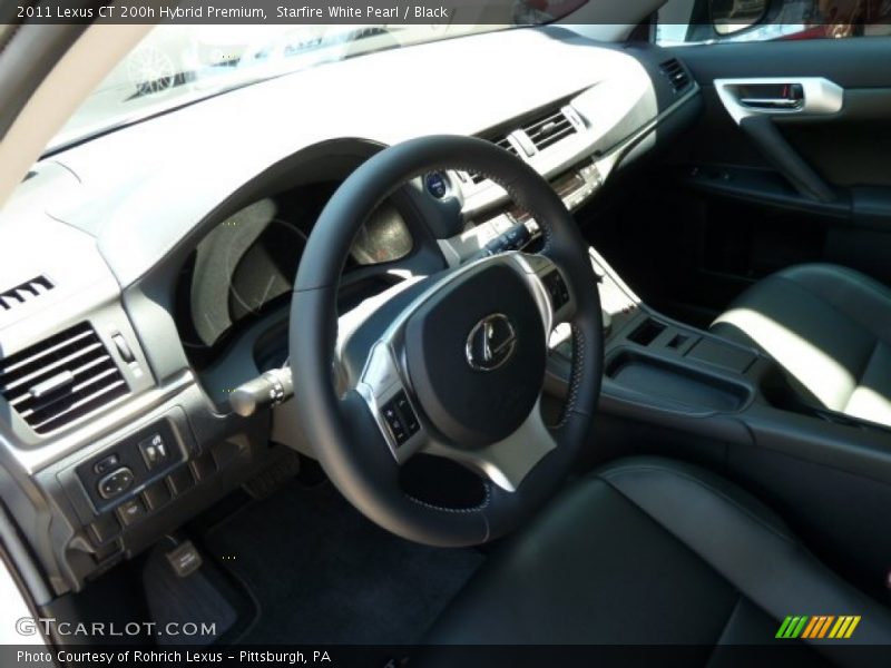 Starfire White Pearl / Black 2011 Lexus CT 200h Hybrid Premium
