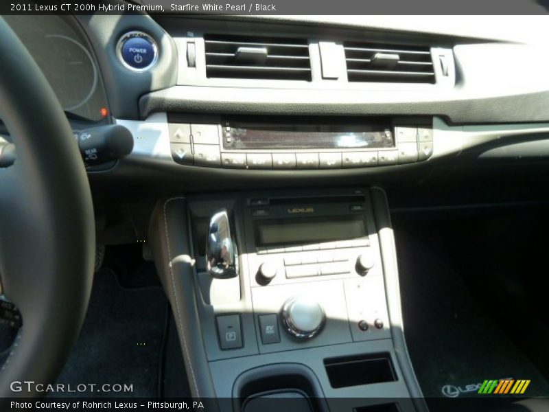 Starfire White Pearl / Black 2011 Lexus CT 200h Hybrid Premium