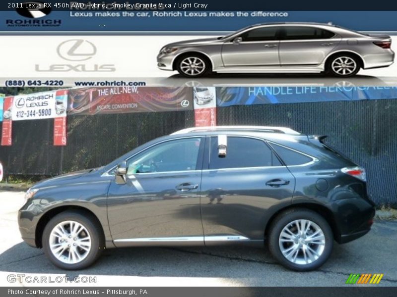 Smokey Granite Mica / Light Gray 2011 Lexus RX 450h AWD Hybrid