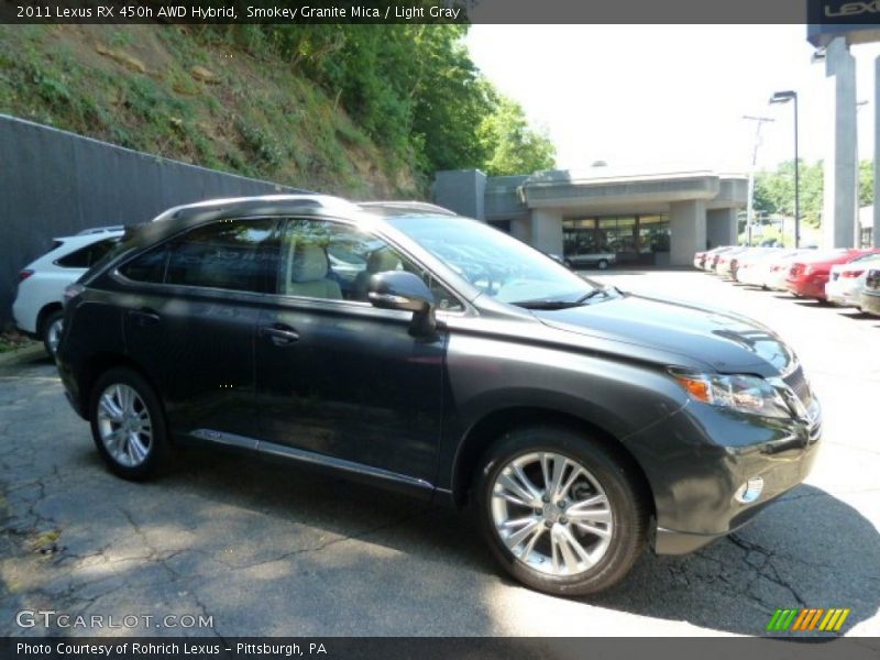 Smokey Granite Mica / Light Gray 2011 Lexus RX 450h AWD Hybrid