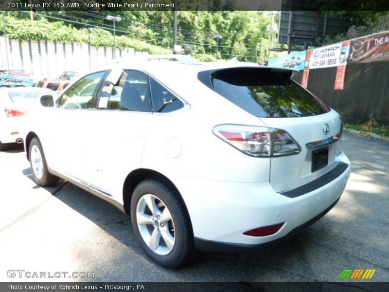 Starfire White Pearl / Parchment 2011 Lexus RX 350 AWD