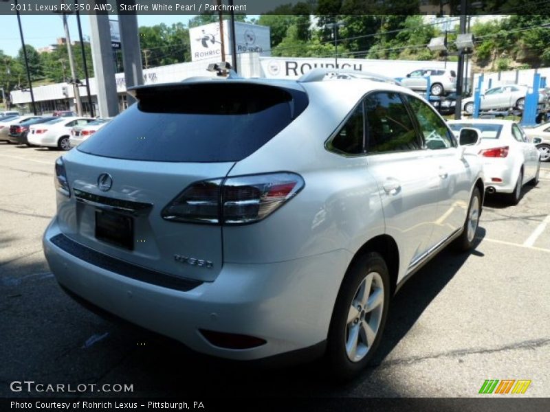Starfire White Pearl / Parchment 2011 Lexus RX 350 AWD