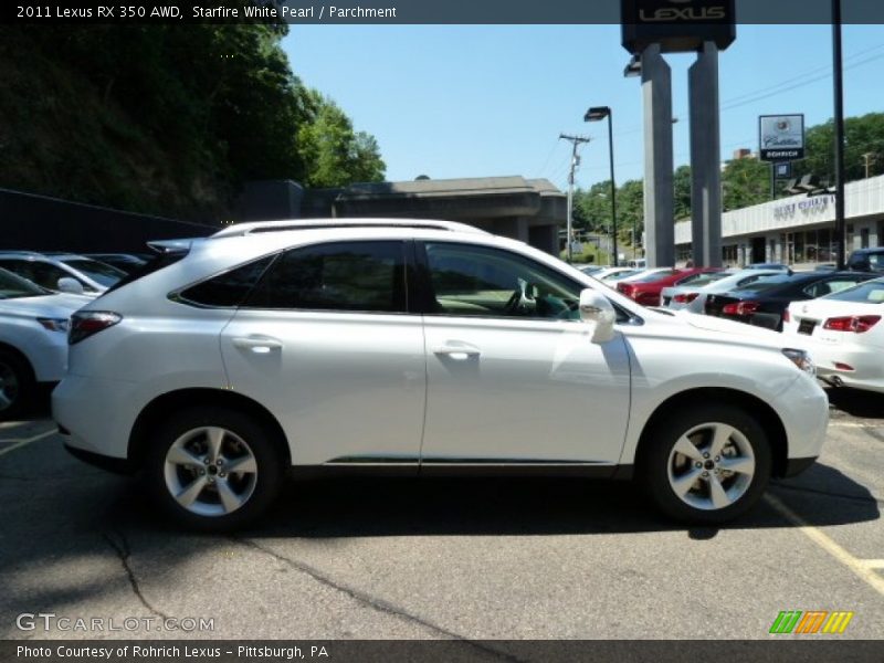 Starfire White Pearl / Parchment 2011 Lexus RX 350 AWD