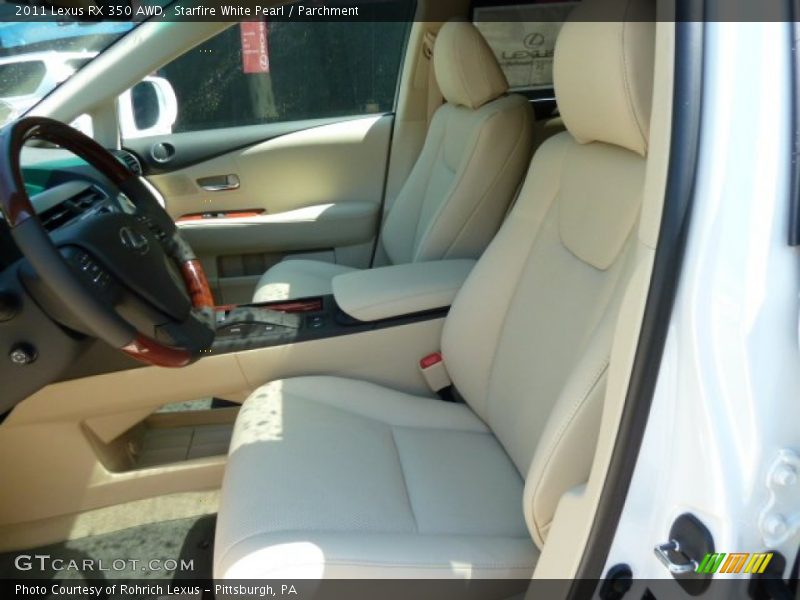 Starfire White Pearl / Parchment 2011 Lexus RX 350 AWD