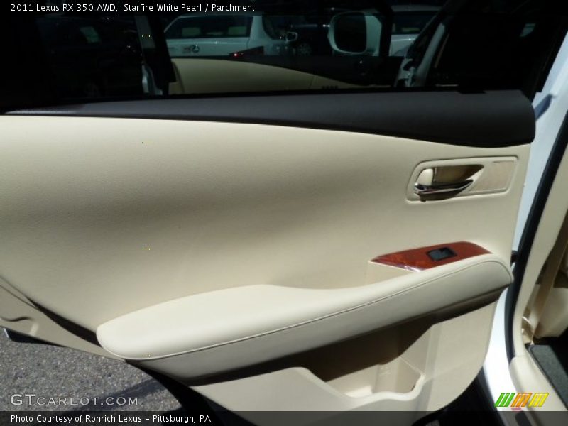 Starfire White Pearl / Parchment 2011 Lexus RX 350 AWD