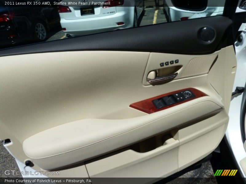 Starfire White Pearl / Parchment 2011 Lexus RX 350 AWD