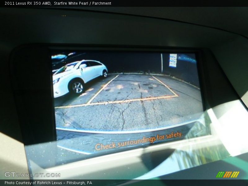 Starfire White Pearl / Parchment 2011 Lexus RX 350 AWD