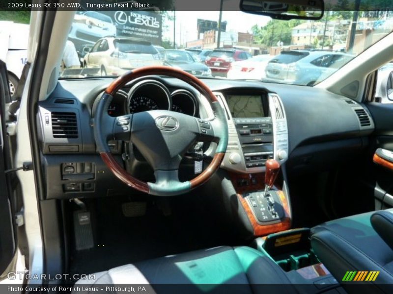Tungsten Pearl / Black 2009 Lexus RX 350 AWD