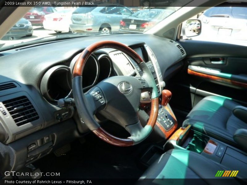 Tungsten Pearl / Black 2009 Lexus RX 350 AWD