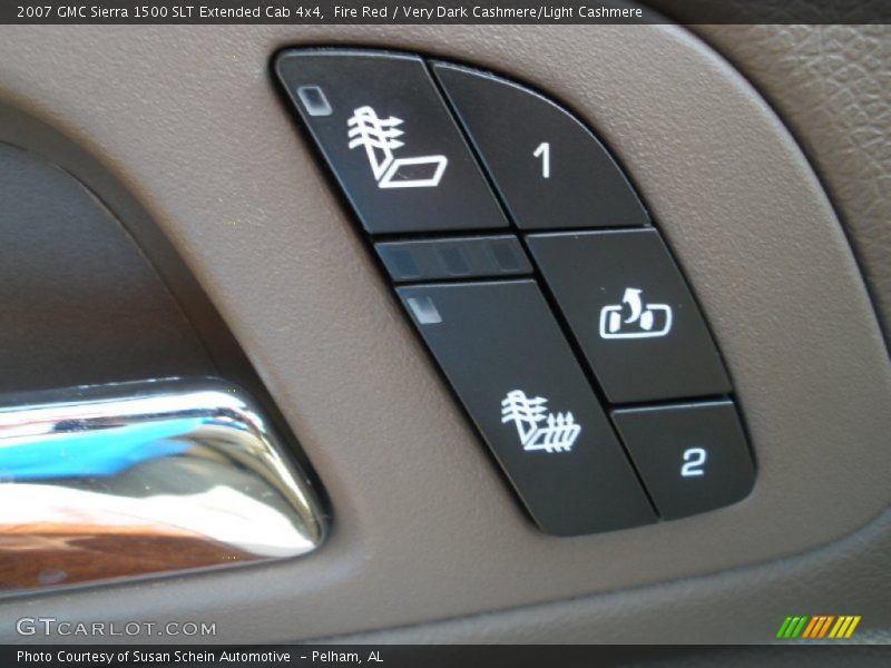 Fire Red / Very Dark Cashmere/Light Cashmere 2007 GMC Sierra 1500 SLT Extended Cab 4x4