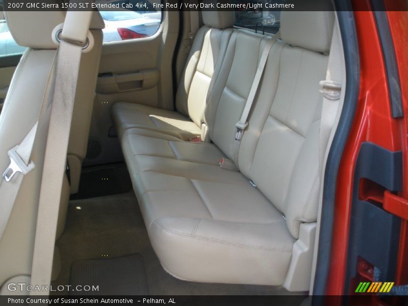 Fire Red / Very Dark Cashmere/Light Cashmere 2007 GMC Sierra 1500 SLT Extended Cab 4x4