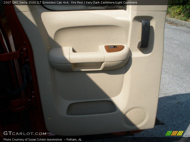 Fire Red / Very Dark Cashmere/Light Cashmere 2007 GMC Sierra 1500 SLT Extended Cab 4x4