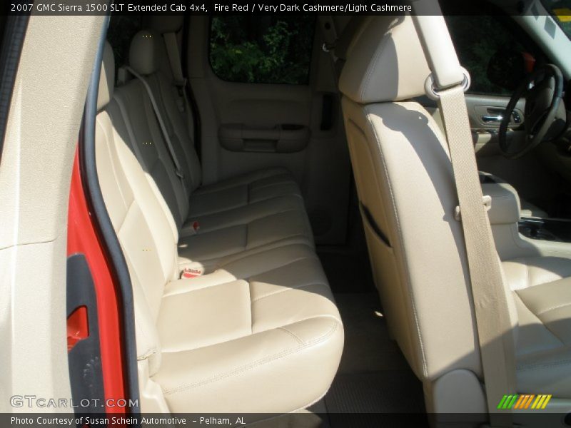 Fire Red / Very Dark Cashmere/Light Cashmere 2007 GMC Sierra 1500 SLT Extended Cab 4x4