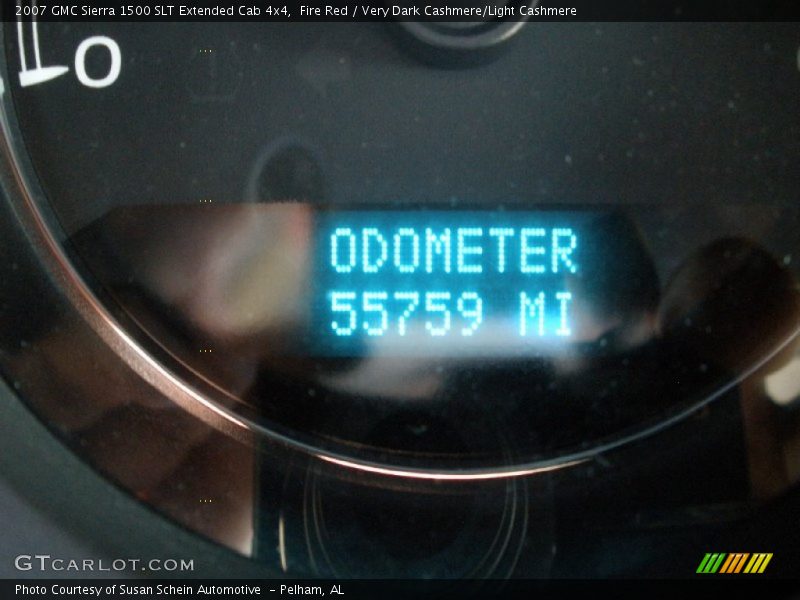 Fire Red / Very Dark Cashmere/Light Cashmere 2007 GMC Sierra 1500 SLT Extended Cab 4x4