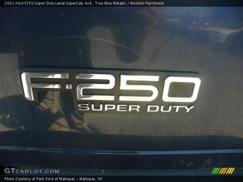 True Blue Metallic / Medium Parchment 2001 Ford F250 Super Duty Lariat SuperCab 4x4