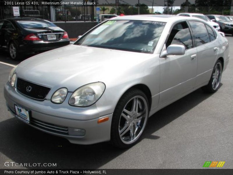 Millennium Silver Metallic / Black 2001 Lexus GS 430
