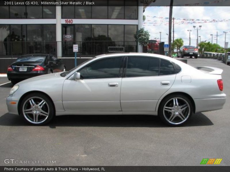 Millennium Silver Metallic / Black 2001 Lexus GS 430
