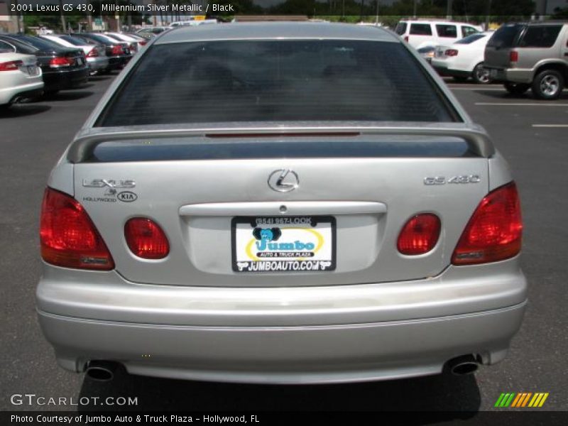 Millennium Silver Metallic / Black 2001 Lexus GS 430