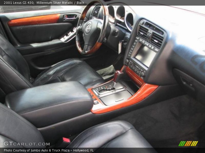 Millennium Silver Metallic / Black 2001 Lexus GS 430