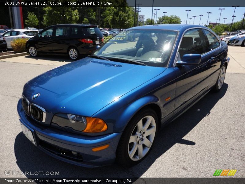 Topaz Blue Metallic / Grey 2001 BMW 3 Series 325i Coupe