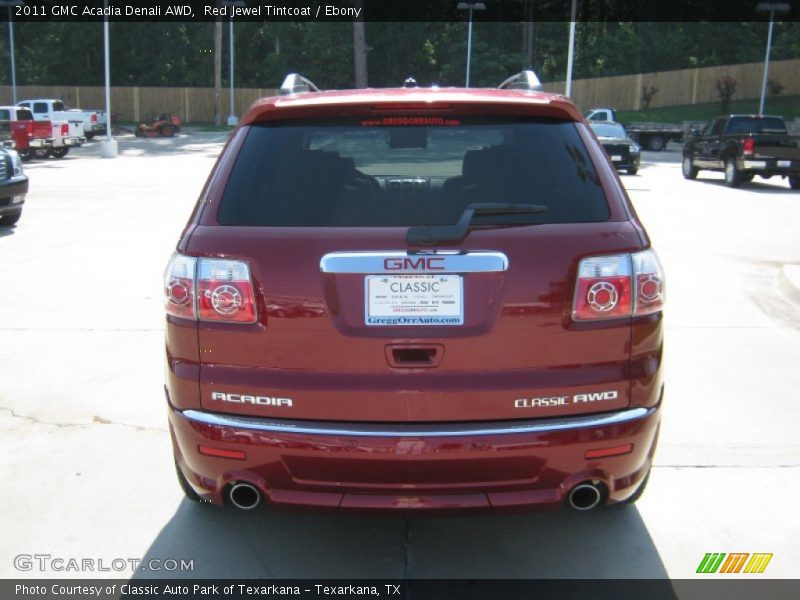 Red Jewel Tintcoat / Ebony 2011 GMC Acadia Denali AWD