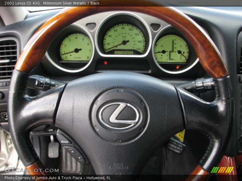 Millennium Silver Metallic / Black 2001 Lexus GS 430