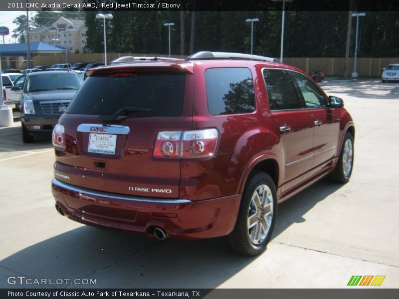 Red Jewel Tintcoat / Ebony 2011 GMC Acadia Denali AWD